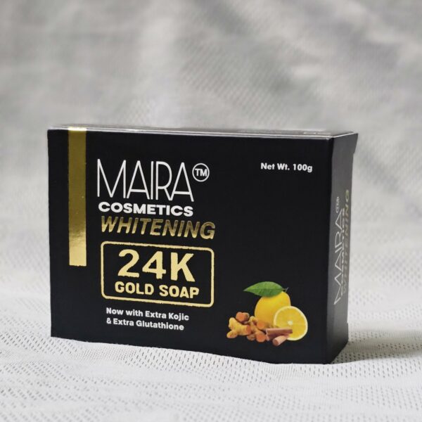 24k GOLD WHITENING SOAP WITH HALDI & CHANDAN - Image 3