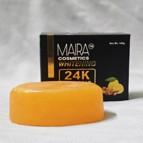 24k GOLD WHITENING SOAP WITH HALDI & CHANDAN - Image 4