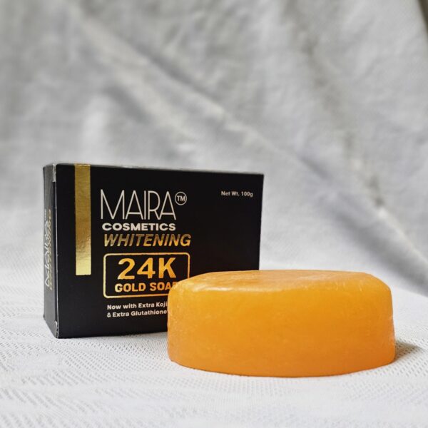 24k GOLD WHITENING SOAP WITH HALDI & CHANDAN - Image 2