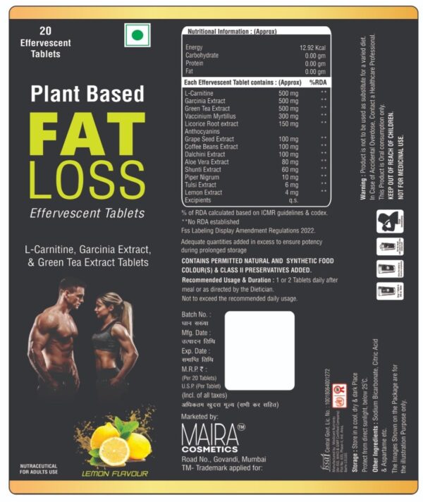 FAT LOSS | 20 EFFERVESCENT TABLETS - Image 4